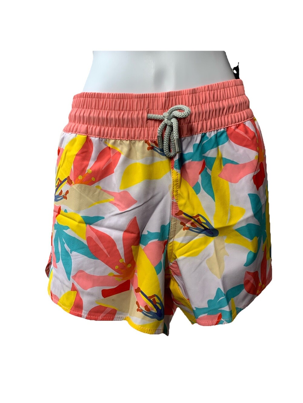 SURFCUZ Quick Dry Board Shorts Women's Size Large Floral Print Surf Beach Short